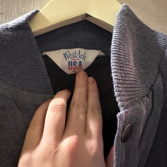 Vintage denim bomber jacket - Picture 5 of 7